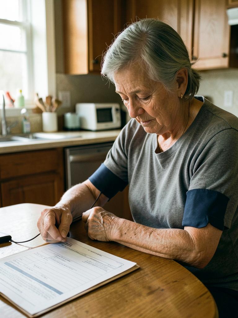 A handwritten list of questions on a kitchen table.